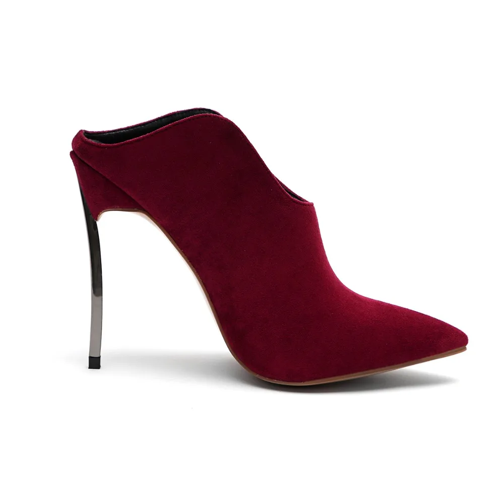 Женские шлепанцы Arden Furtado из натуральной кожи на высоком каблуке 12 см весну лето