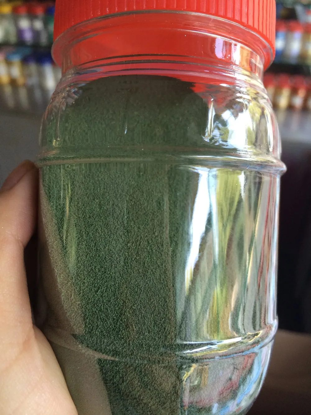 Армейский зеленый сашароидный порошок сырой блеск для ногтей лак и Нейл арт