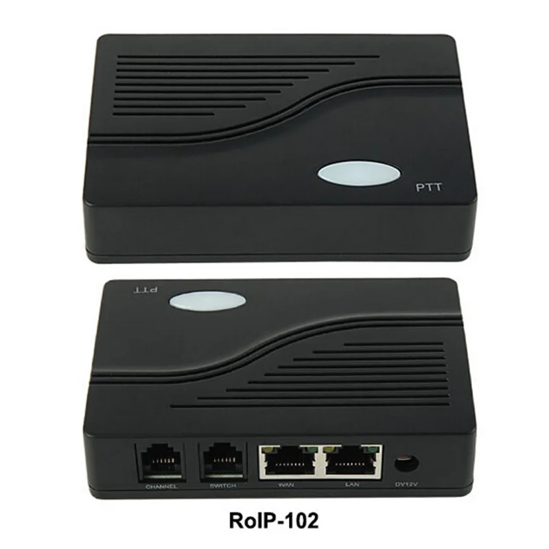 RoIP102,sip voip gateway Support a PTT port for Voice Communication