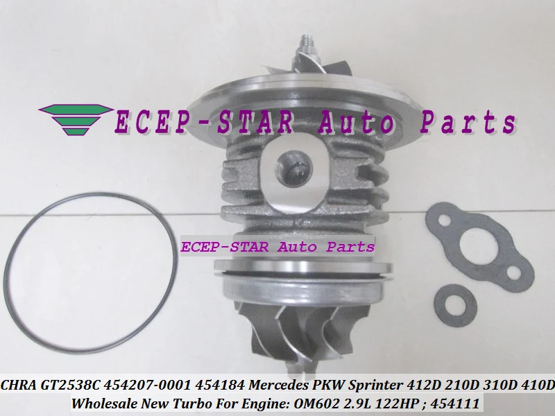 Турбо картридж CHRA GT2538C 454207 5001S 454184 для Mercedes Benz Sprinter 212D 312D 412D 97 00 OM602 2.9L