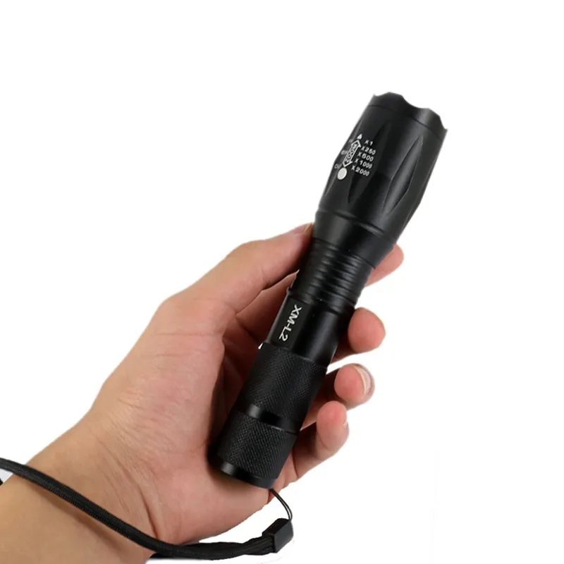 Anjoet Портативный светодиодный фонарик факел фонарик с функцией зума 8000LM CREE XM-L 2 светодиодный 5 режимов для 18650 или 3xaaa Батарея