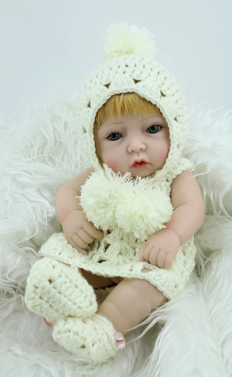 Силиконовая Реалистичная кукла Bonecas 28 см магнитная пустышка Bebe BJD Reborn для девочки