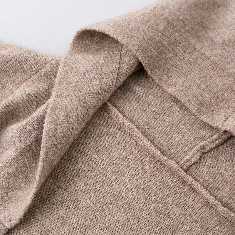 Long Cardigan Women Sweater Winter 2020 New Casual Autumn Sleeve Knitted Kimono With A Hood Female Big Coat Jacket |