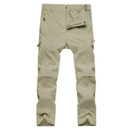 women khaki Нейлоновые съемные водонепроницаемые походные брюки для женщин/мужчин, быстросохнущие брюки для горных/походов/треккинга, уличные брюки, спортивные шорты AW003 - Цвет: women khaki