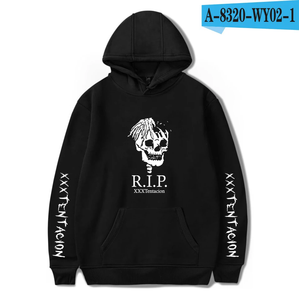 Color 7 Толстовки в стиле хип-хоп, толстовки, теплые, рапер XXXTentacion Harajuku, мужские, крутые, певицы, повседневные, с принтом, Осенние, размера плюс 4XL, толстовки - Цвет: Color 7