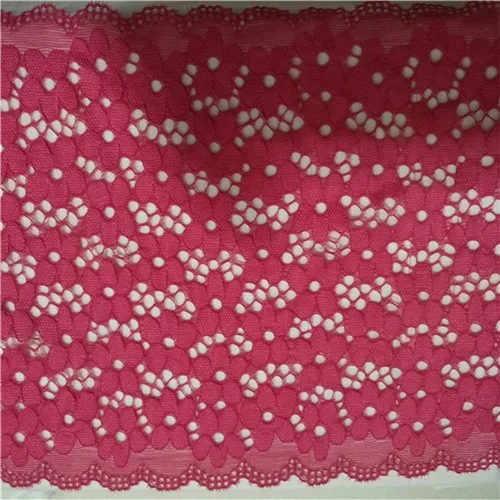 rosered 1 ярд 18 см ширина 5 цветов эластичные тесьмовые фабричные поделки своими руками Швейные suppies украшения аксессуары для одежды эластичная кружевная отделка - Цвет: rosered