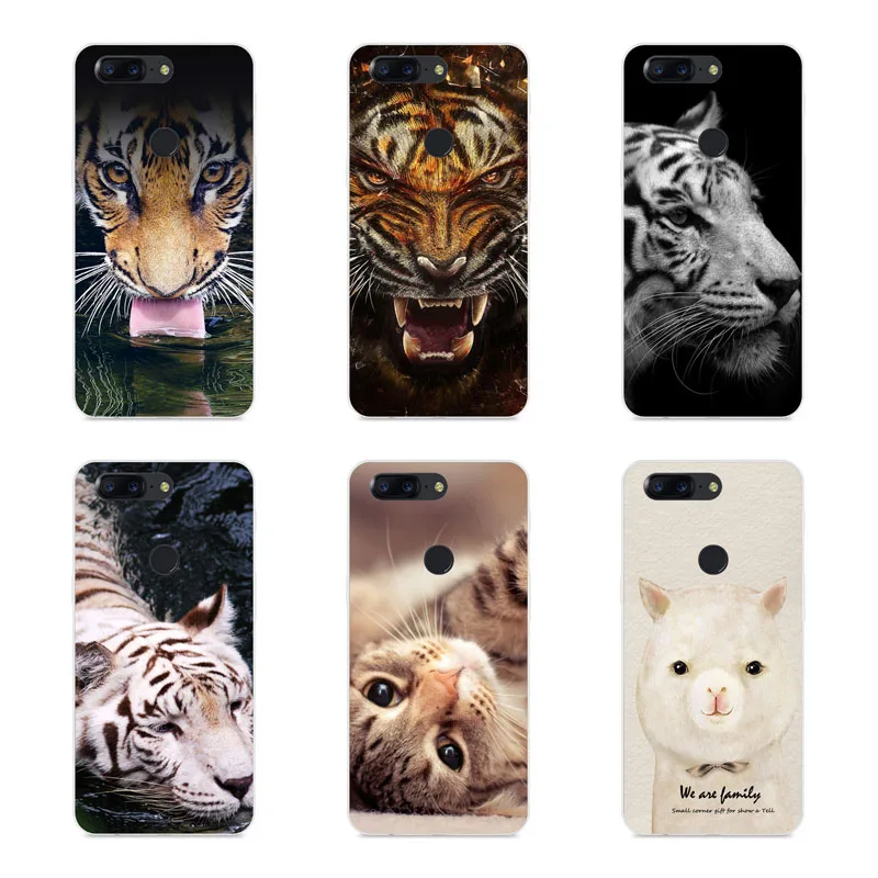oneplus 5t Case Silicon tigon beast Painting Soft TPU Back Cover for one plus Protect Phone cases shell |