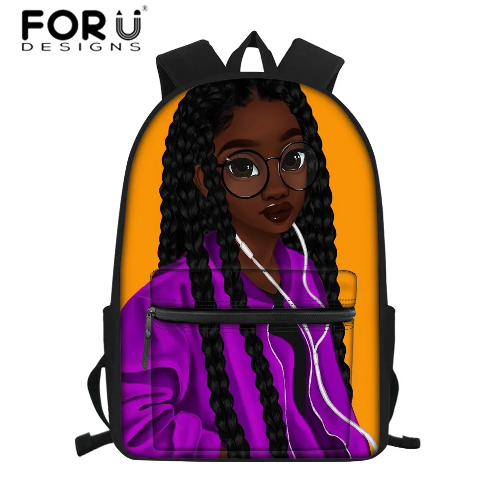 Школьные ранцы FORUDESIGNS для детей черные художественные школьные