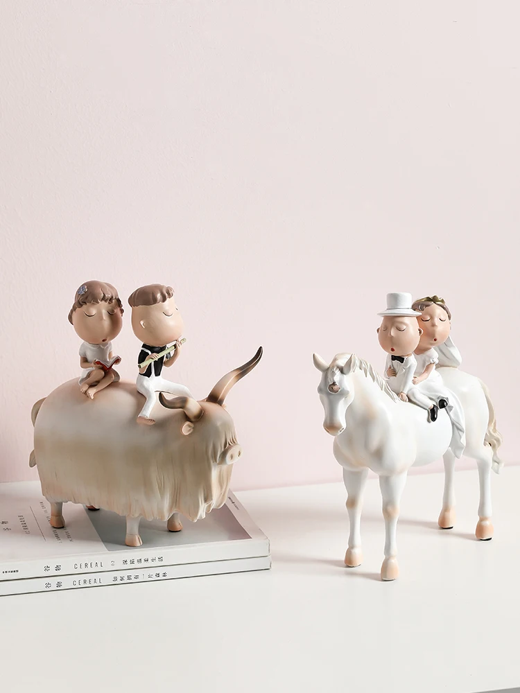 Креативный принц очаровательные аранжировки молодоженов гостиной ТВ шкаф