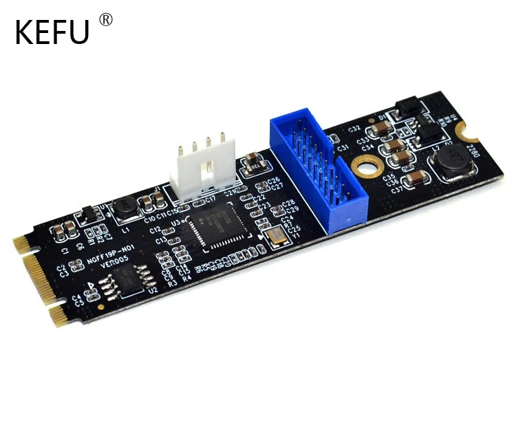 50 шт./лот новинка 2018 NGFF M.2 к USB3.0 адаптер карта конвертера 19Pin 20Pin 1 порт | Компьютеры