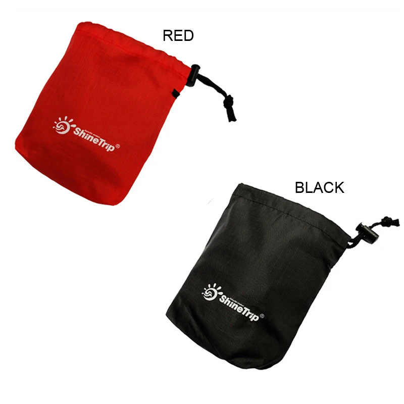 

1PCS Outdoor tent accessories carabiner nail lanyard Storage Bag Black and red