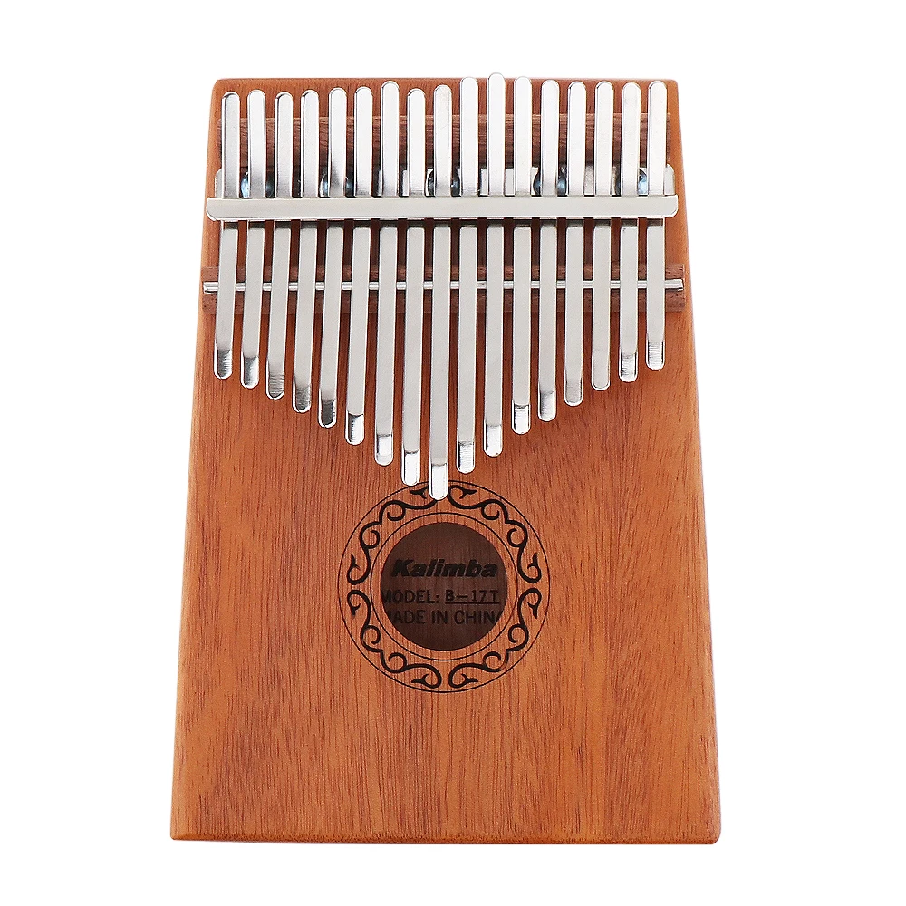 17 клавиш Kalimba одноплатный из красного дерева палец пианино из твердой древесины Mbira мини музыкальный инструмент с полными аксессуарами