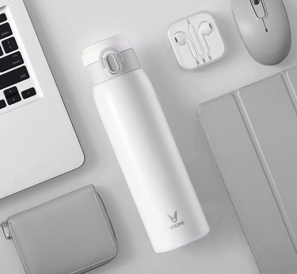 Xiaomi VIOMI нержавеющая сталь Вакуумная чашка 24 часа термос чашка 480 мл одной рукой на/закрыть парные чашки