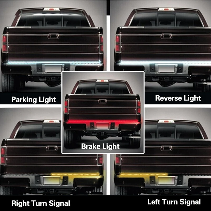 SITAILE Гибкая 12 В Автомобильная светодиодная сигнальная лампа полоса Свет задняя
