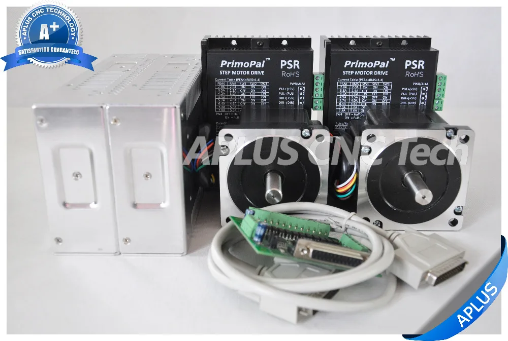 2-осевой шаговый двигатель NEMA 34 594oz-in и драйвер PSR8078 Комплект источника питания 48 В