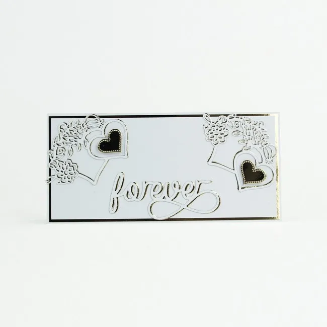 Flowered Edge Dual Hearts 136*84 мм металлические режущие штампы Скрапбукинг альбом вырезы для
