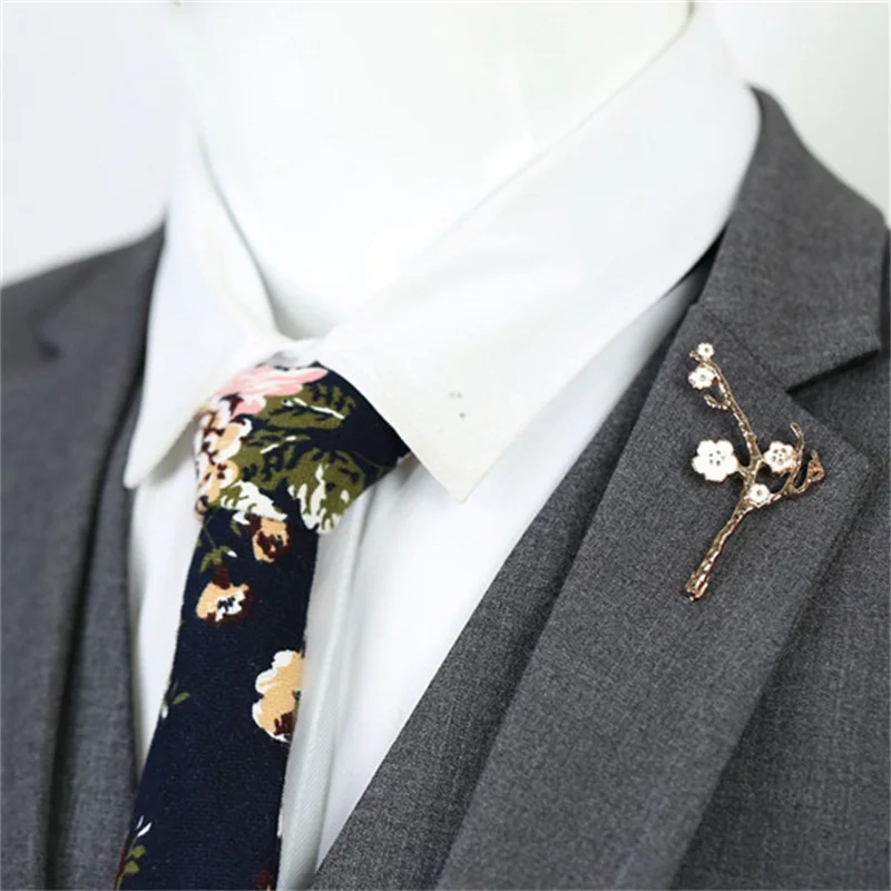 Цветок Булавка Специальный дизайн для мужчин и женщин броши кэжуал 3 цвета роза