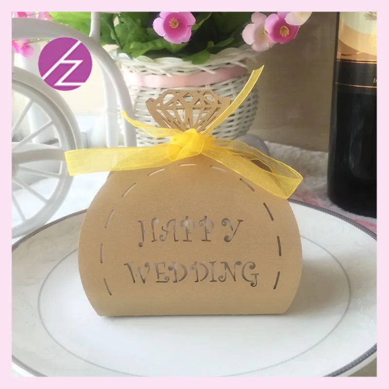 Золотой цвет Бесплатная печать 50 шт. лазерная резка с днем рождения дизайн со