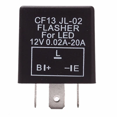 CF13 1 PIECE 3 Pins Motorcycle LED Flash Relay Adjustable Frequency Square Flashing LED Flasher Relay Motorcycle Flash Relay Turn Signals 12V - Цвет: CF13 1 PIECE