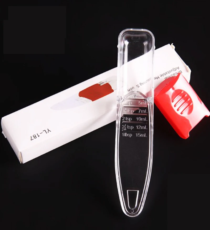 Простая креативная кухонная Регулируемая количественная ложка молочная девять