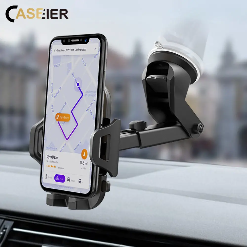 Caseier Автомобильный держатель для телефона на магните для iPhone X 7 8 Xiaomi держатель на лобовое стекло для телефона в автомобиле держатель для samsung S10 S9 подставка для смартфонов