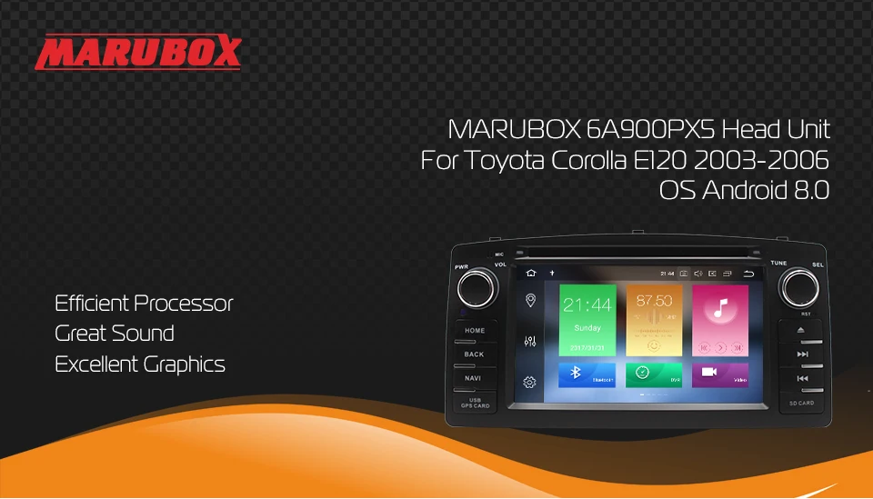 MARUBOX головное устройство для Toyota Corolla E120 BYD F3 2Din Android 8,0 4 Гб ОЗУ gps Navi Стерео Радио автомобильный мультимедийный плеер 6A900PX5