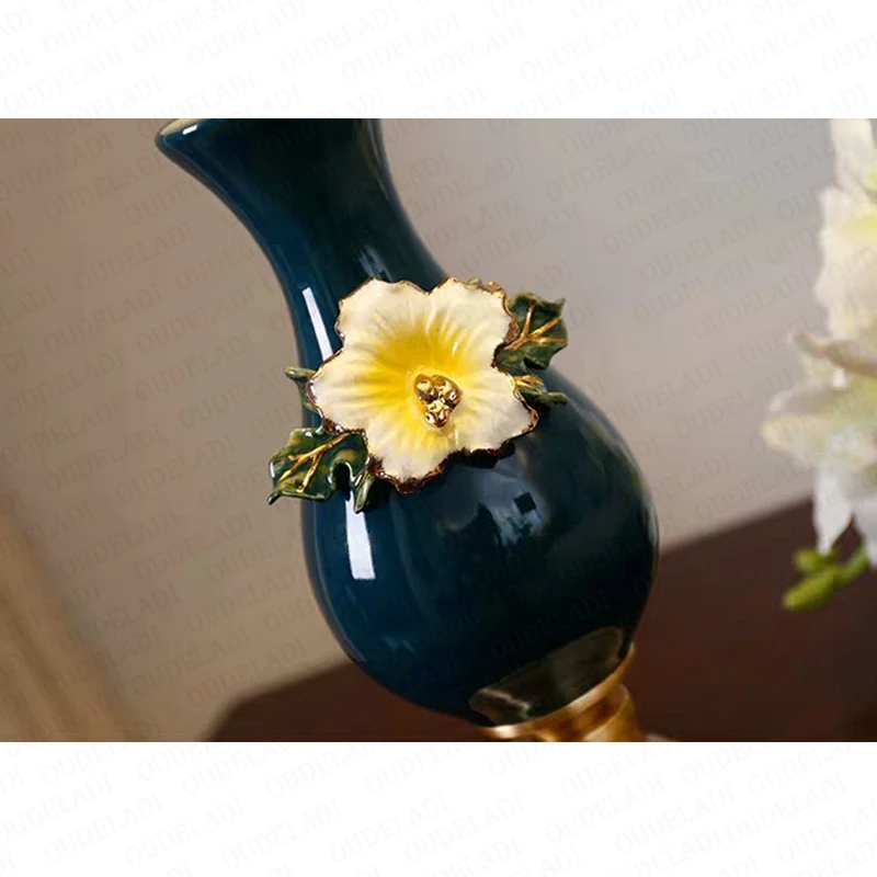 Европейский настольная лампа в форме вазы прикроватная тумбочка для спальни