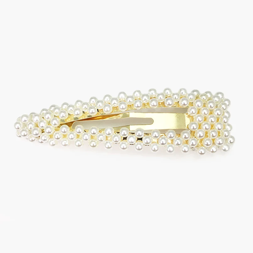 HJ003 Gold MANILAI, заколки для волос с искусственным жемчугом для женщин, ручной работы, расшитые бисером, шпильки, свадебные украшения для волос, женские подарки, свадебные аксессуары для волос - Окраска металла: HJ003 Gold