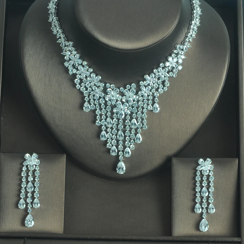 Роскошное ожерелье HIBRIDE с подвеской из искусственного камня Женские Ювелирные