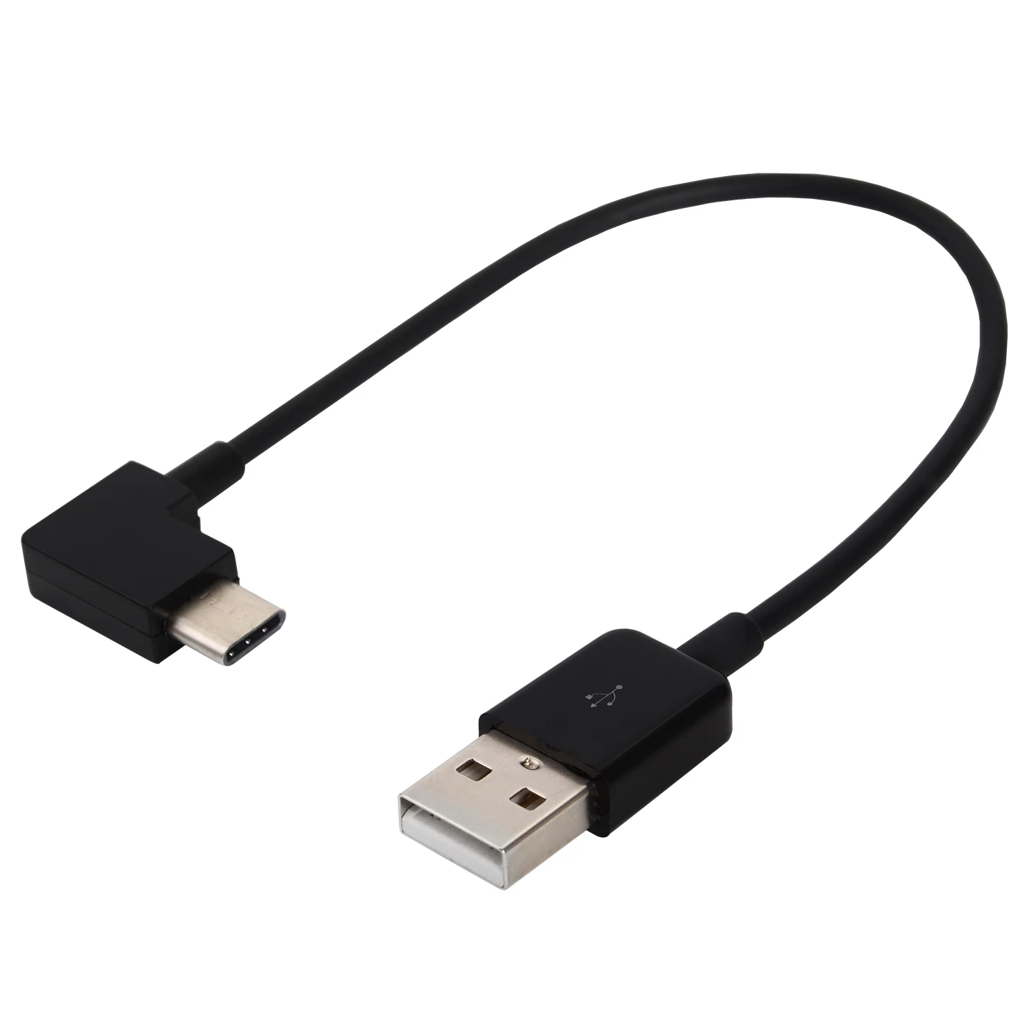 CY 20 см черный под прямым углом Type C USB 2 0 Кабель с разъемом 90 градусов для планшетов