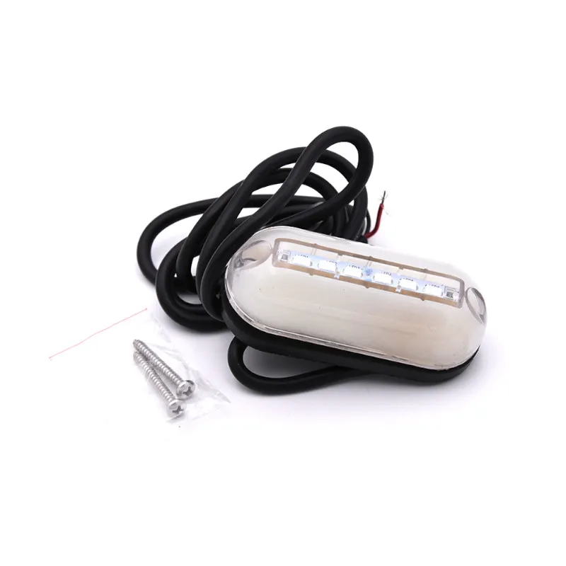 6 светодиодный светильник для подводной рыбалки 12 В ночной Светильник лодки