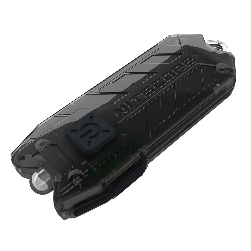 Топ продаж NITECORE Карманный флэш-светильник водонепроницаемый портативный светильник Micro-USB Перезаряжаемый EDC Мини-светильник вес 10 видов цветов KeyLamp - Испускаемый цвет: BLACK