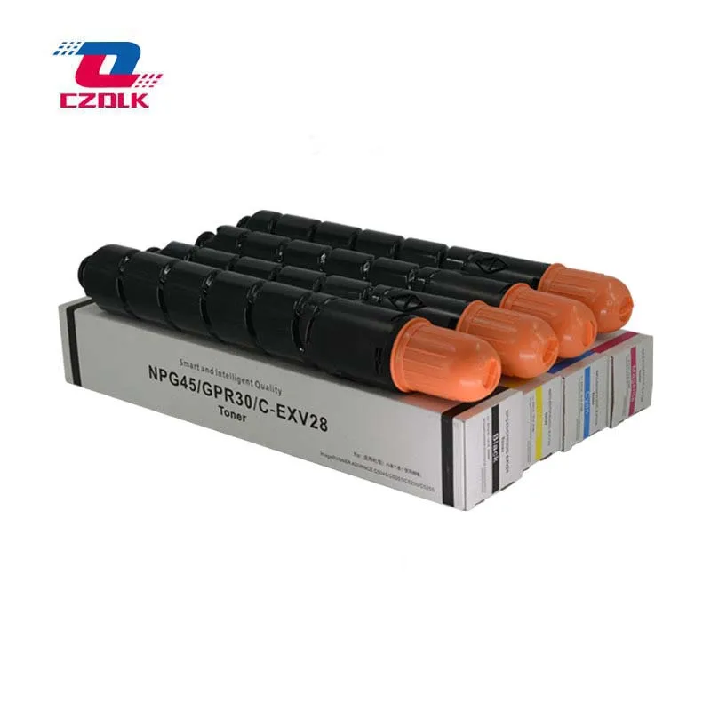 1 шт. х совместимый NPG45 GPR30 C-EXV28 тонер-картридж для Canon IRC5051 IRC5045 IRC5255 IRC5250 KCMY(BK = 720 г CMY = 440 г