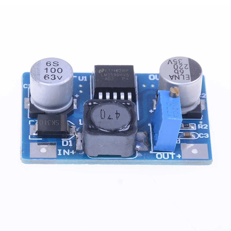 Новый LM2596S DC понижающий модуль питания Buck 3A Регулируемый ультра плата