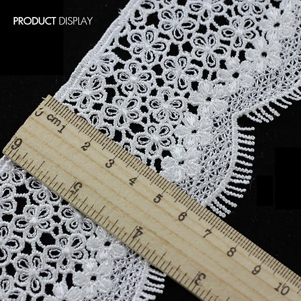 Вышитые водорастворимые кружева полиэстер лента отделка аппликация для