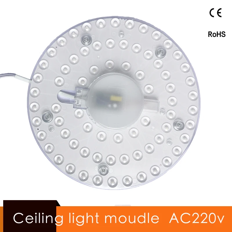 Потолочный световой модуль светодиодный круглый светильник 220 В 12 Вт 18 24 36 Luminaria