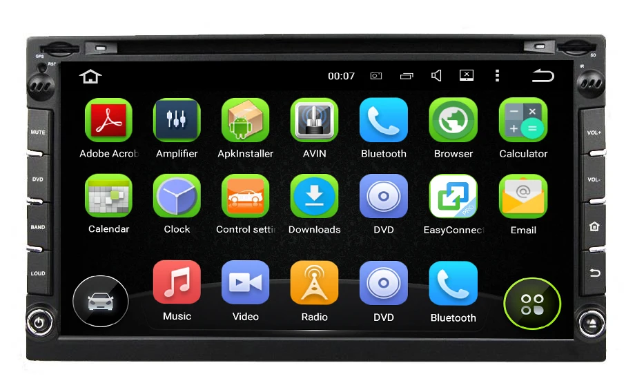 Автомобильный DVD GPS 2 Din 6 дюйма Восьмиядерный Android 8 1 универсальная навигационная