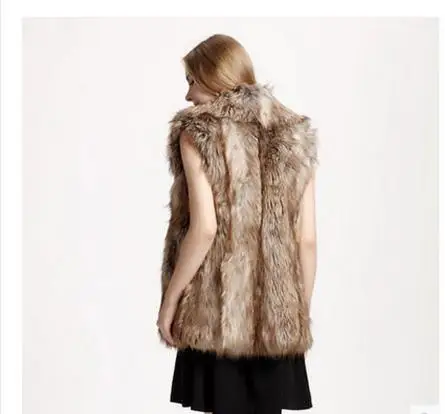 Женский весенне-осенний жилет из искусственного меха Размеры S/9Xl | Женская одежда