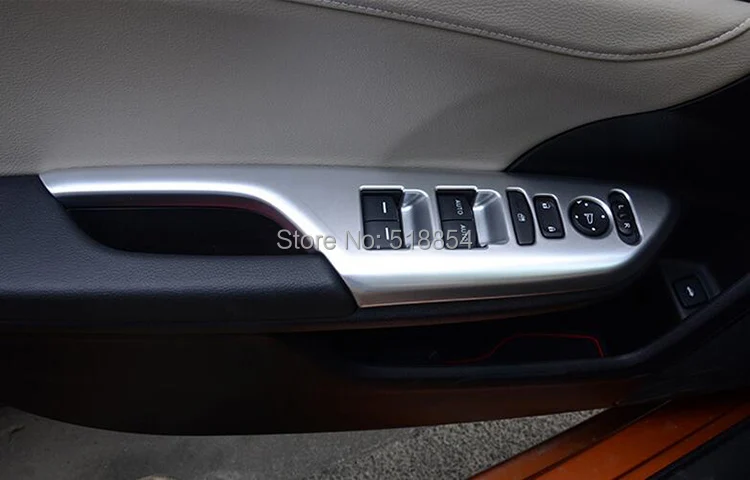 Для 2016 2017 HONDA CIVIC хромированная внутренняя дверная ручка подлокотник крышка окна