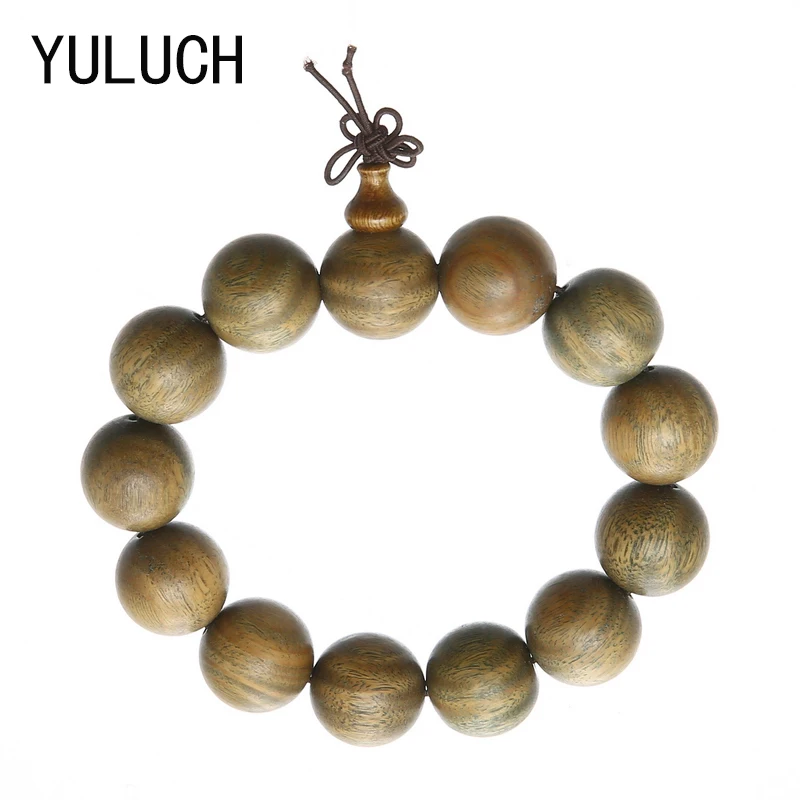 YULUCH молитвенные бусы тибетский буддийский Mala Будда зеленый сандаловый