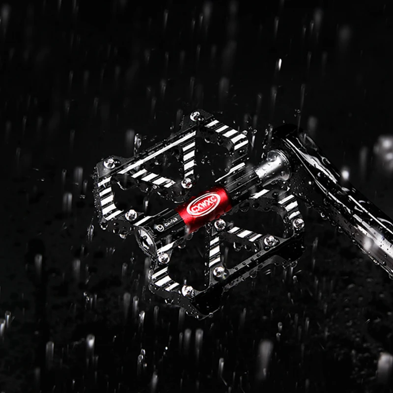 

CXWXC Flat Bike Pedals MTB 3 Sealed Bearings Bicycle Pedals Mountain Bike Pedals Wide Platform Road Cycling CNC Alloy Pedal