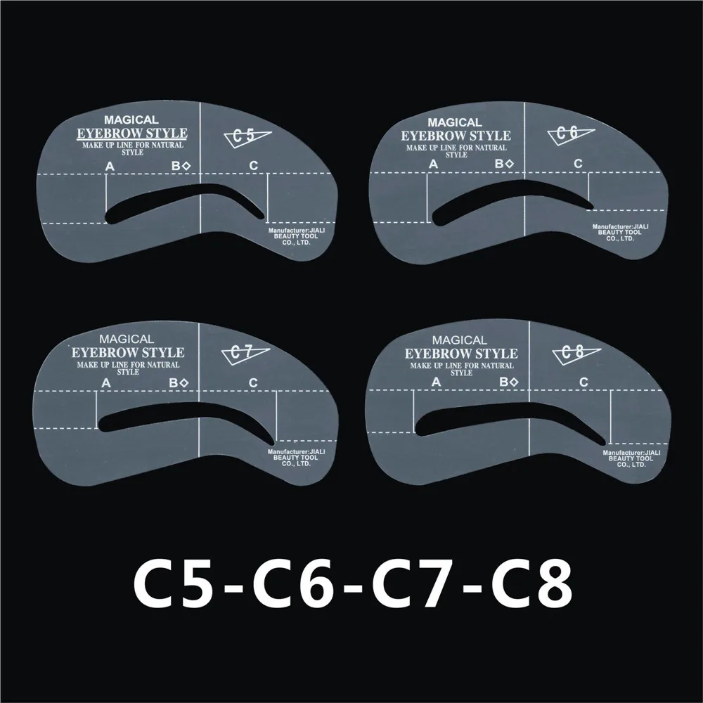 24 шт. профессиональный трафарет для бровей многоразового использования набор