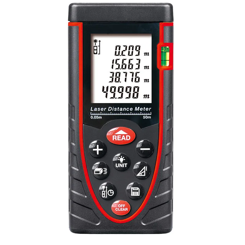Лазерный дальномер 50 м/футов инструмент для Пузырькового Уровня измерительная