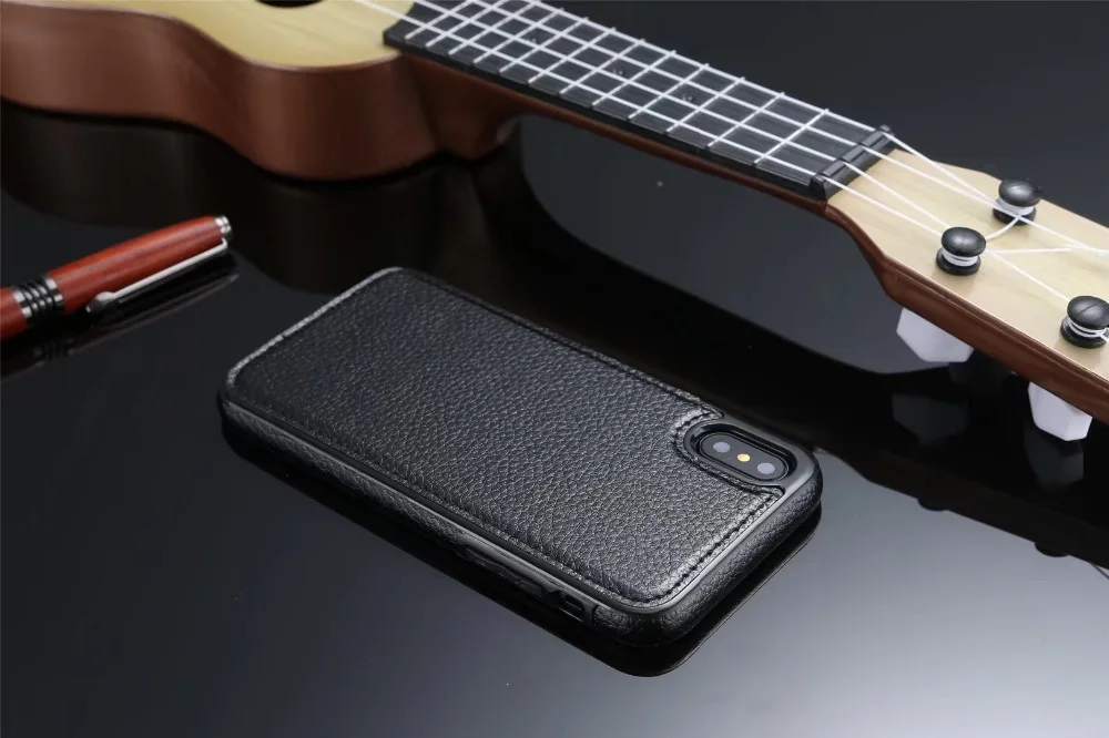 HengLiTai роскошный винтажный Магнитный чехол из искусственной кожи для Apple IPhone X Магнитный чехол для iPhone X Автомобильный держатель для телефона чехол