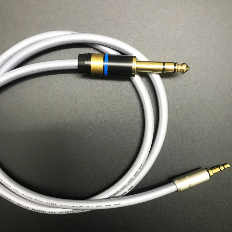 MPS X 22 6 35 3 5 HiFi 99.9997% OFC + посеребренный 24K позолоченный штекер мм папа для