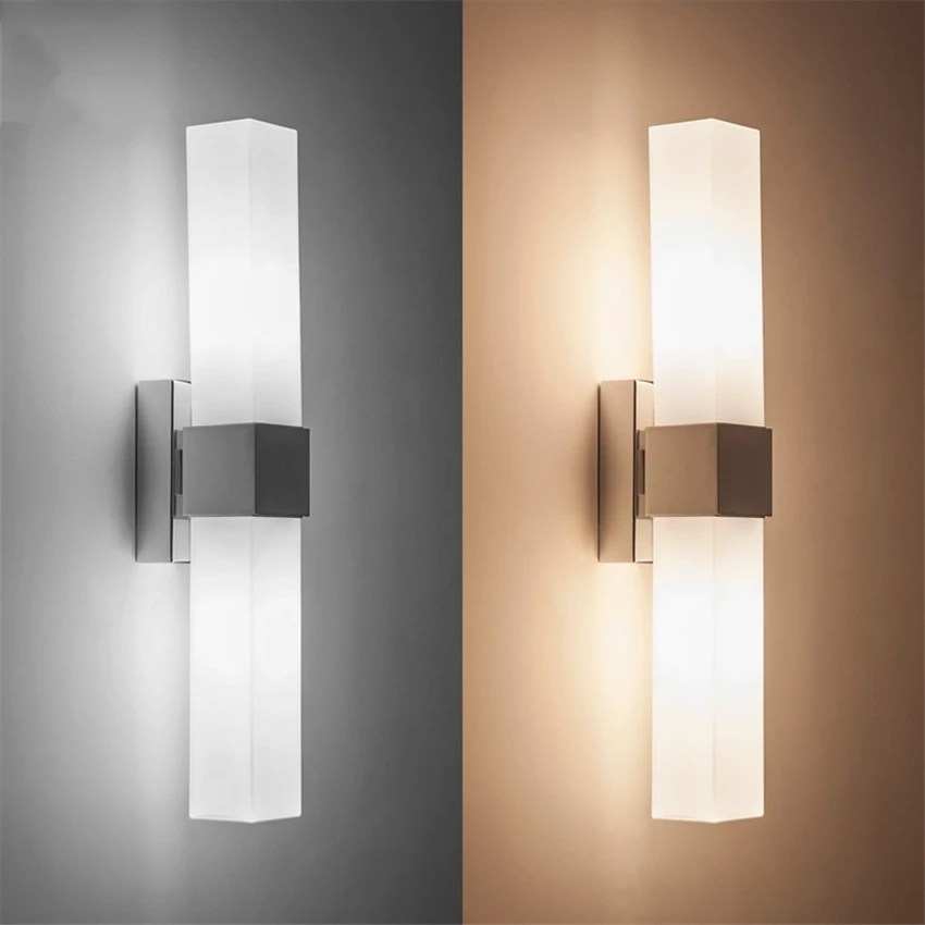 Скандинавские противотуманные Стеклянные Настенные светильники прикроватная