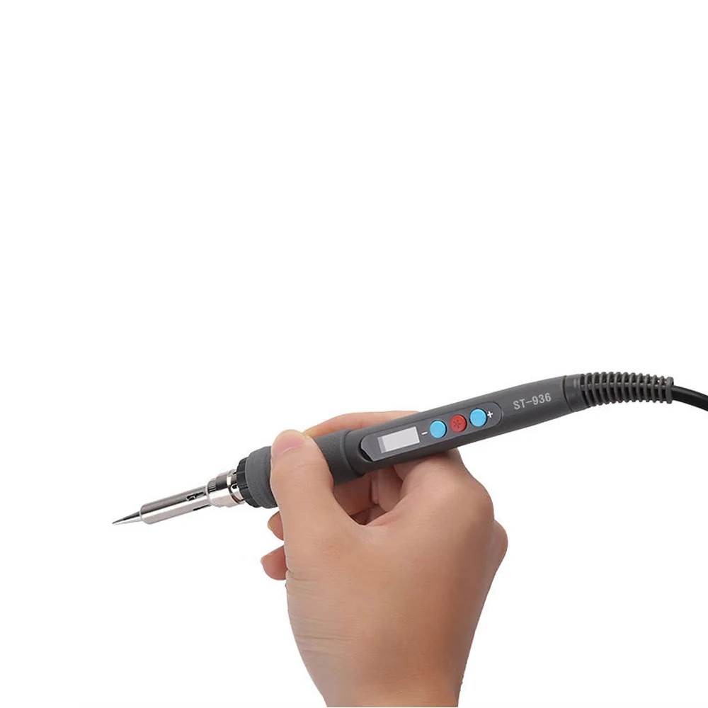 Электрический паяльник 60 Вт светодиодный цифровой Ручной 936 с регулируемой