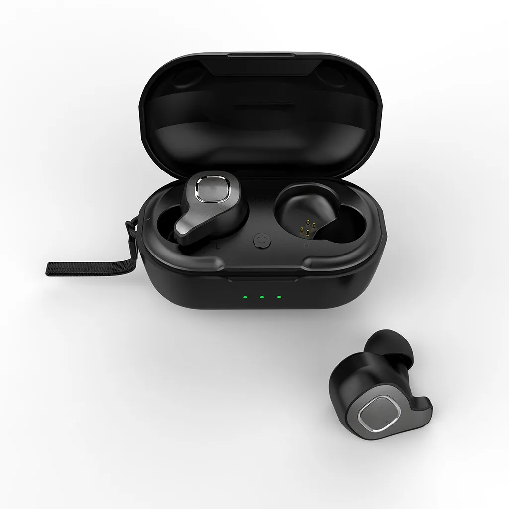 EPULA Fashion Black Design 2019 New Portable Wireless Bluetooth 5.0 Hi-Fi Sound Waterproof Handsfree in-ear Earphone | Электроника