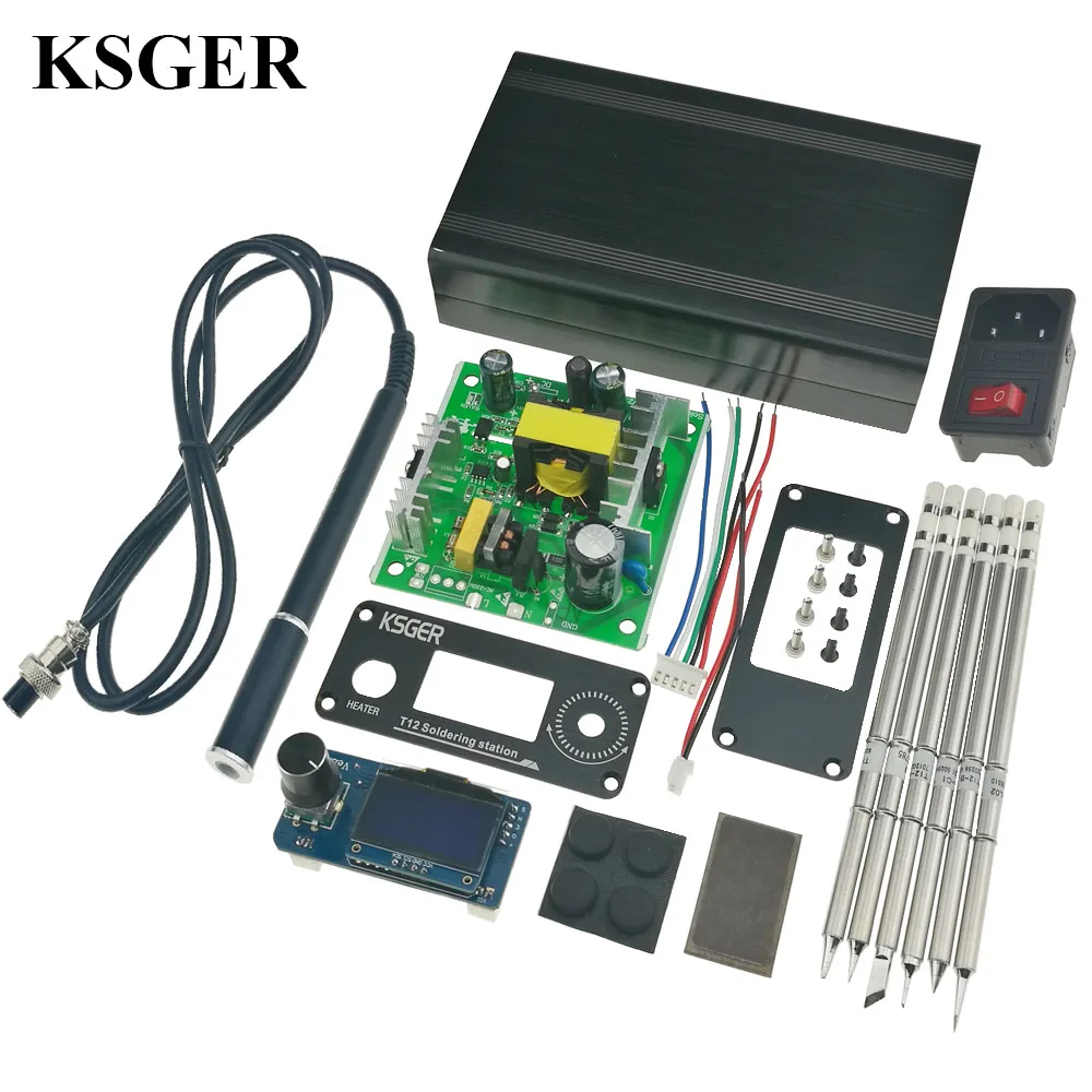 KSGER STM32 V2.1S OLED паяльник станция T12 наконечники ручка сплава контроллер сварочные инструменты Sunction оловянный насос Электрический