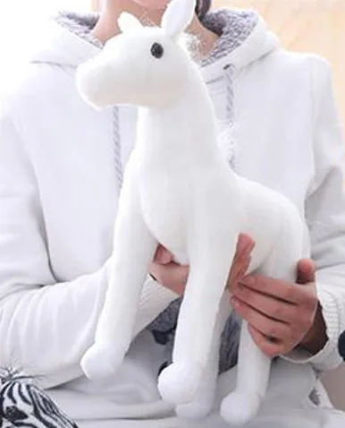 

BOLAFYNIA simulation zebra white black horse plush toy children birthday Christmas gift stuffed baby toys